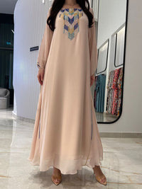 2 Pc Chiffon Handmade Embroidery