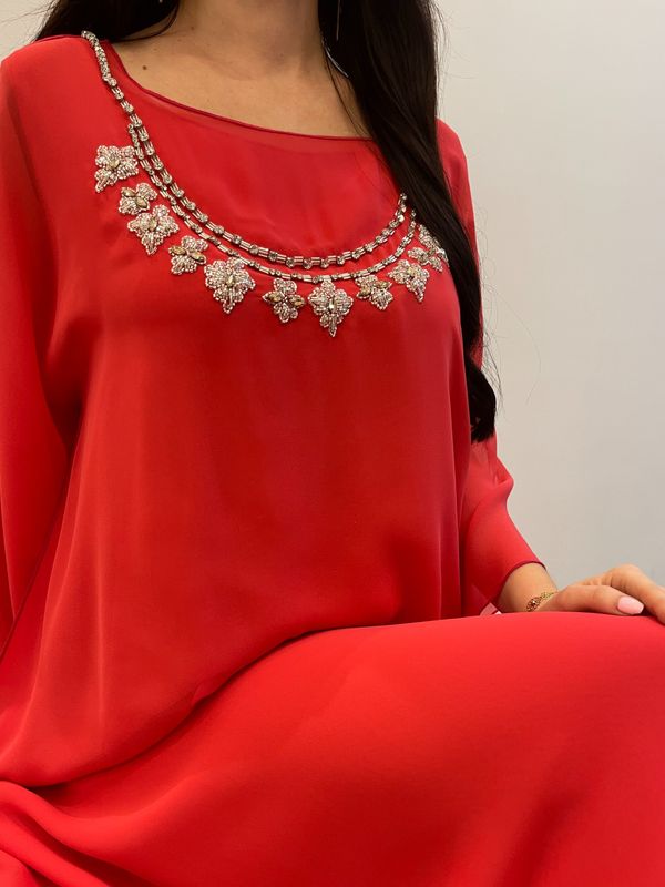2 Pc Chiffon Handmade Embroidery