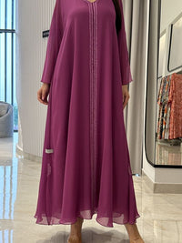 2 Pc Chiffon Handmade Embroidery
