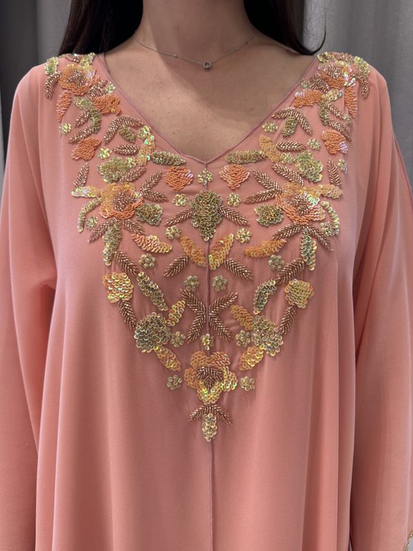 2 Pc Chiffon Handmade Embroidery