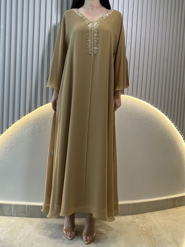 2 Pc Chiffon Handmade Embroidery