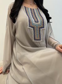 2 Pc Chiffon Handmade Embroidery