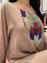 2 Pc Chiffon Handmade Embroidery