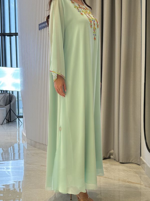 2 Pc Chiffon Handmade Embroidery