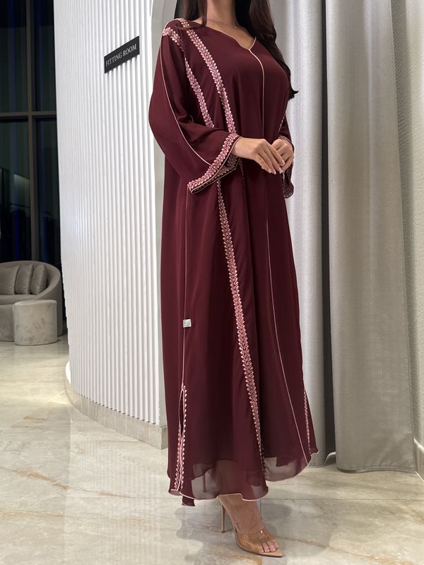 تطريز آلي من الشيفون