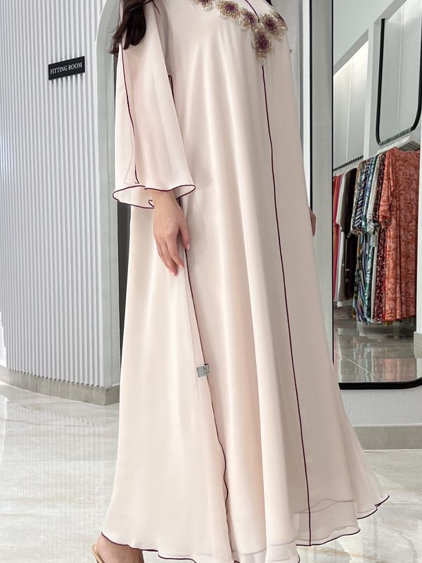 2 Pc Chiffon Handmade Embroidery