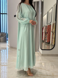 2 Pc Chiffon Handmade Embroidery