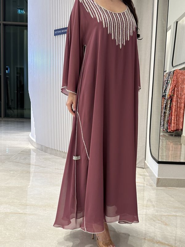 2 Pc Chiffon Handmade Embroidery