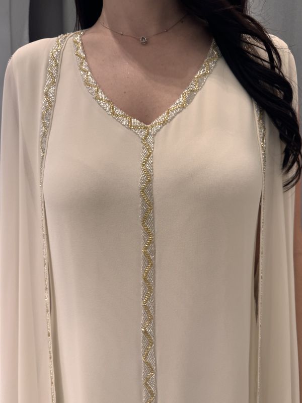 2 Pc Chiffon Handmade Embroidery