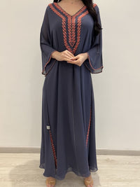 2 Pc Chiffon Handmade Embroidery