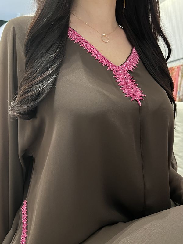 2 Pc Chiffon Handmade Embroidery