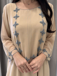 2 Pc Chiffon Handmade Embroidery