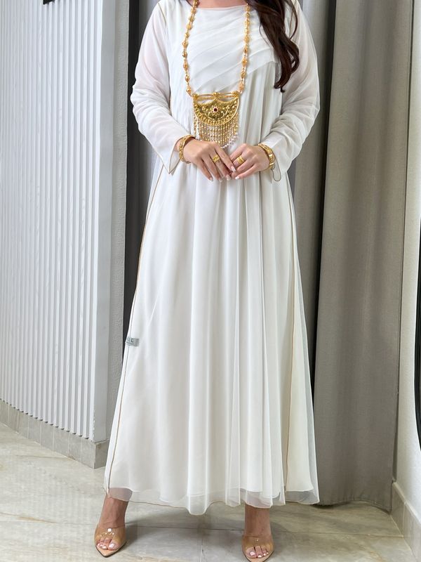 Double Chiffon + Tulle Dress