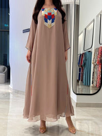 2 Pc Chiffon Handmade Embroidery