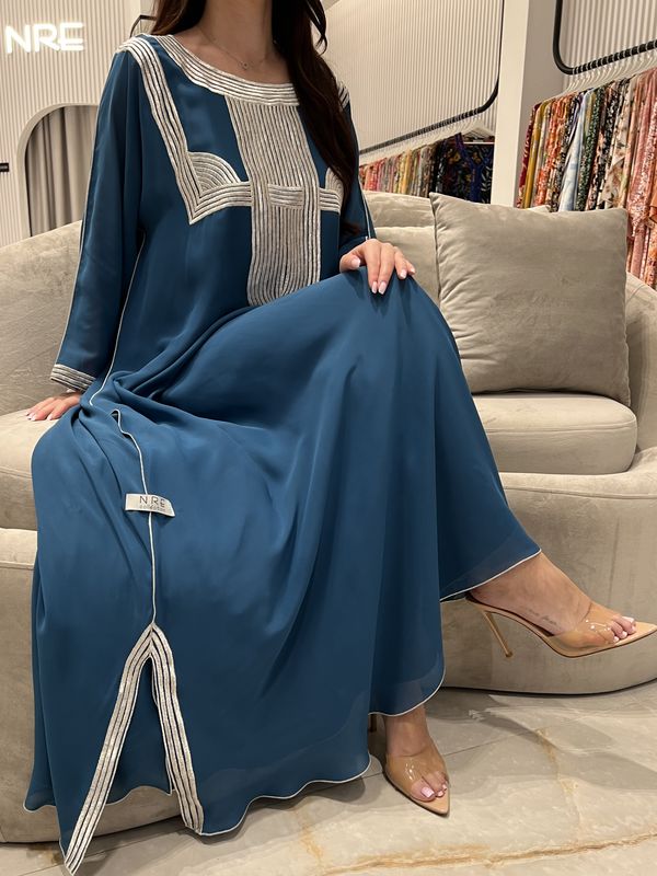 تطريز آلي من الشيفون