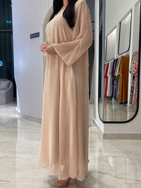 2 Pc Chiffon Handmade Embroidery