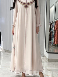 2 Pc Chiffon Handmade Embroidery
