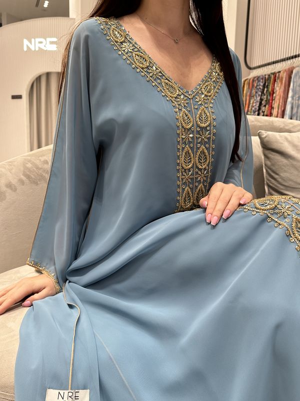 2 Pc Chiffon Handmade Embroidery