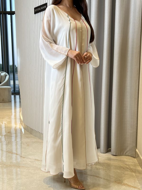 2 pc Chiffon Dress