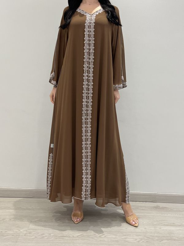 تطريز آلي من الشيفون