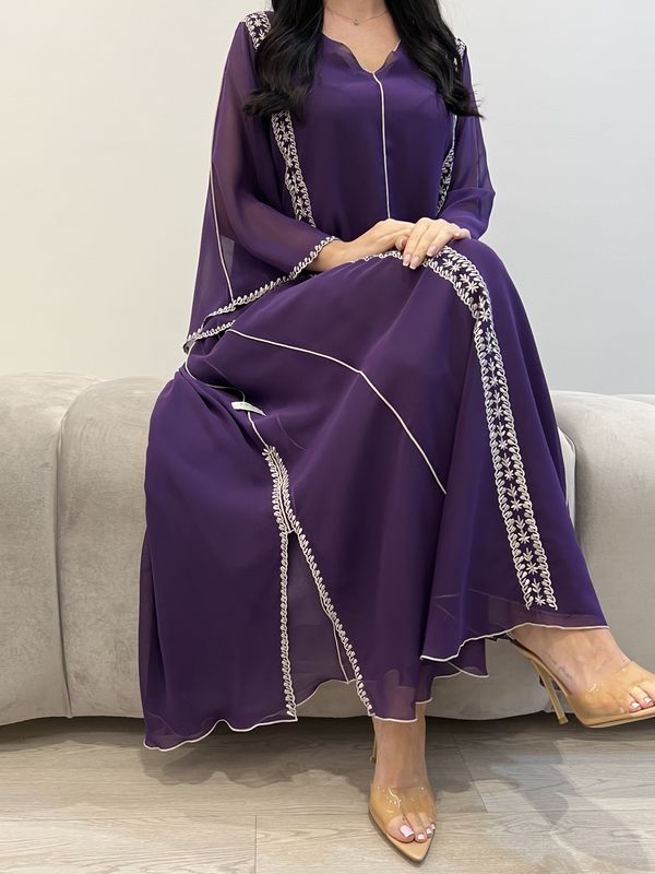 تطريز آلي من الشيفون