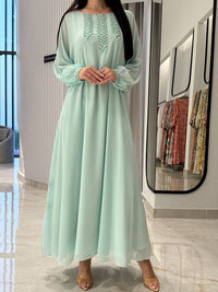 2 Pc Chiffon Handmade Embroidery