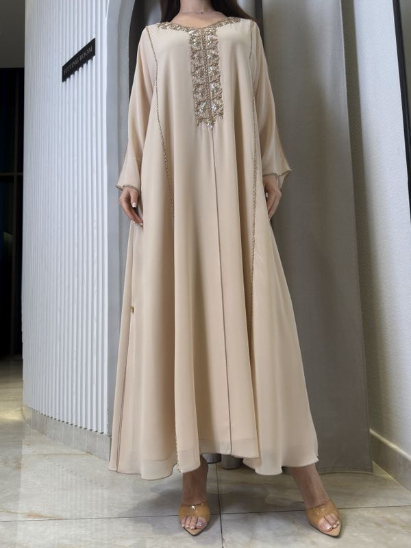 2 Pc Chiffon Handmade Embroidery