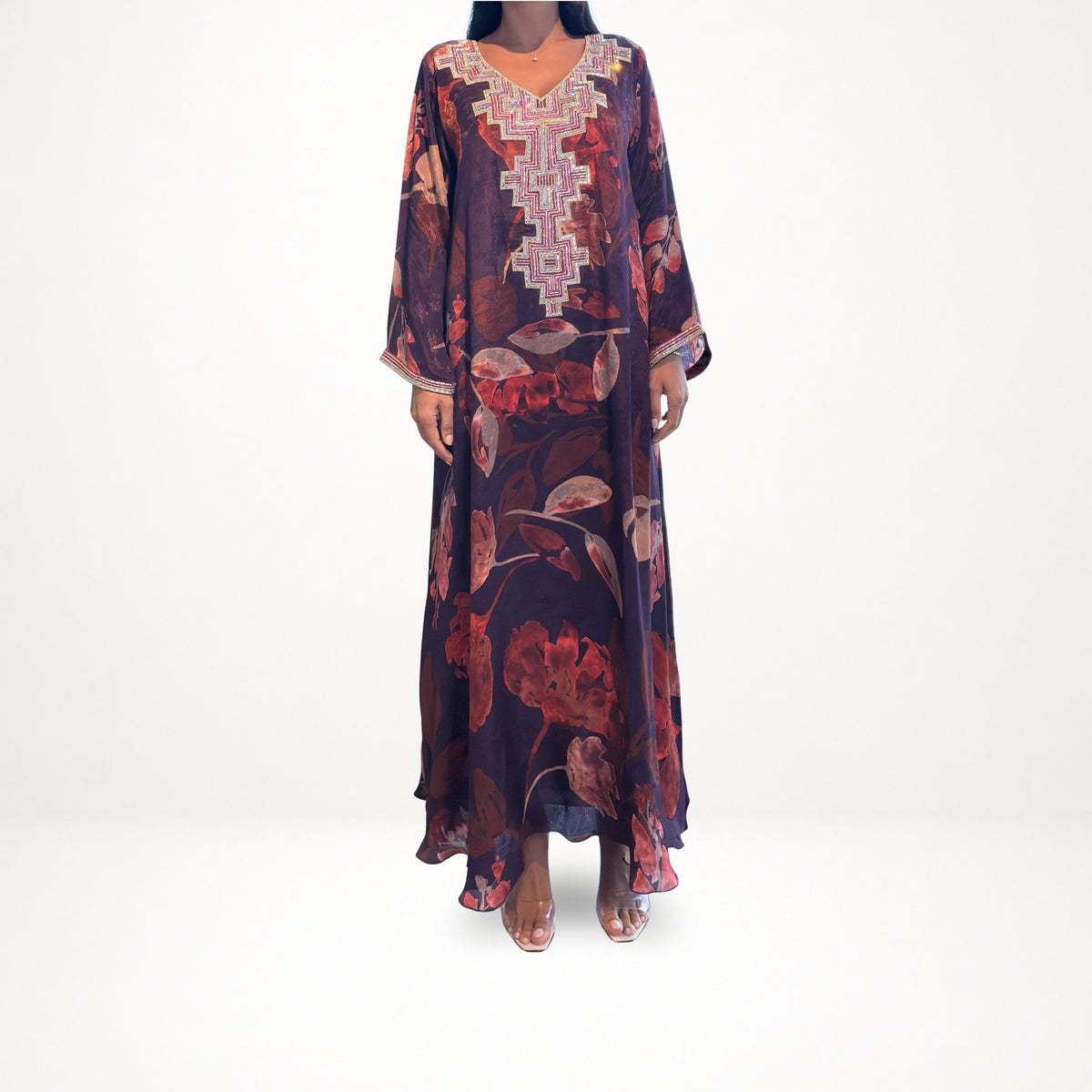 Pure Silk M5awar embroidery
