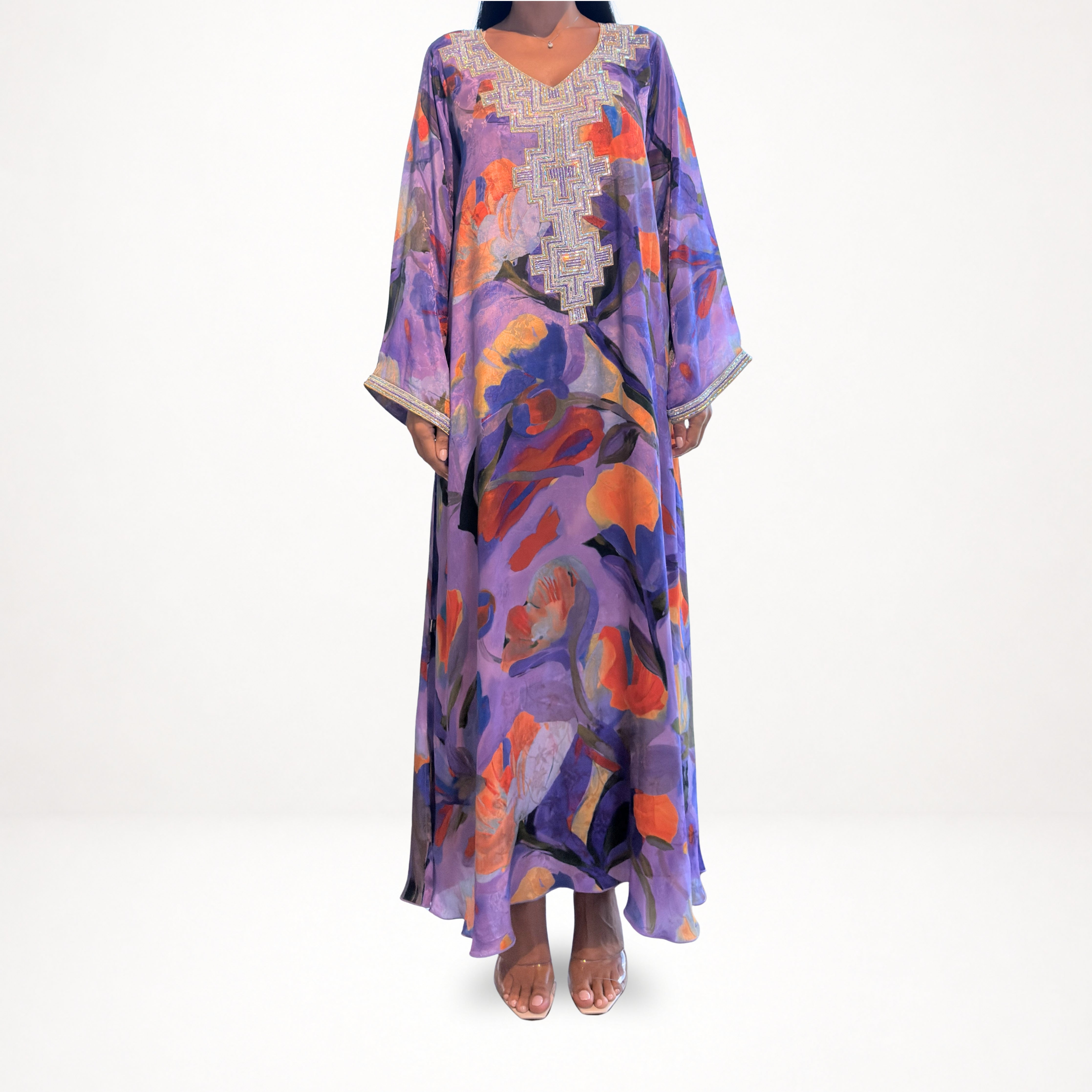 Pure Silk M5awar embroidery