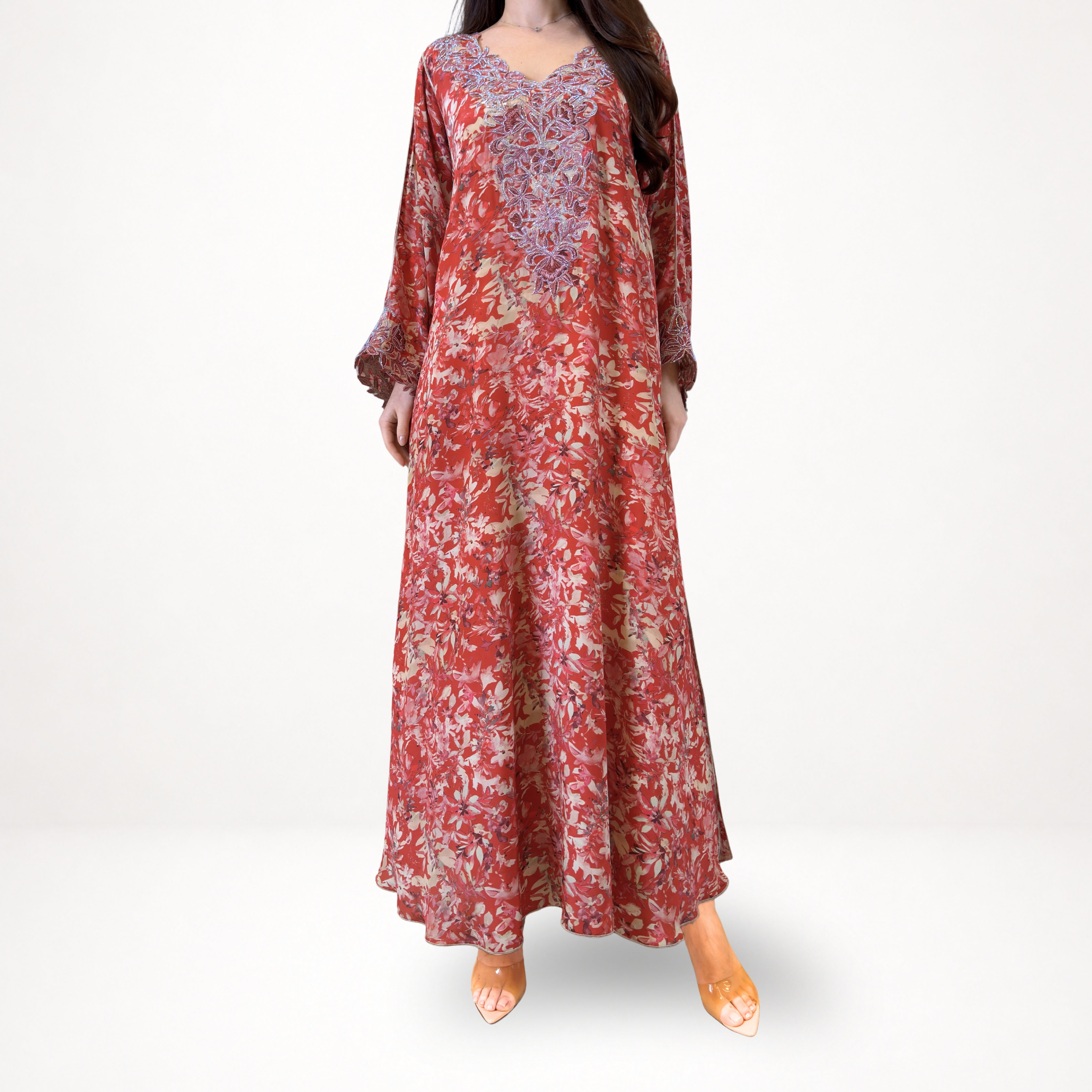 Pure Silk M5awar embroidery