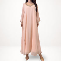 2 Pc Chiffon Handmade Embroidery